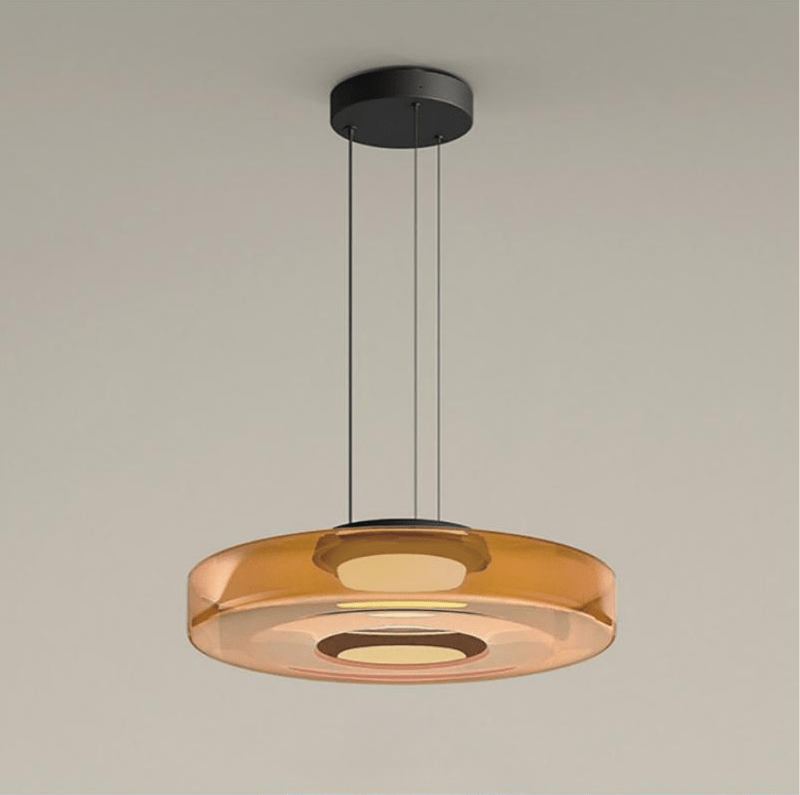 Glass Pendant Lamps in Bauhaus Style