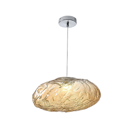 Minimalistic Pendant Lamp Made of Blown Glass