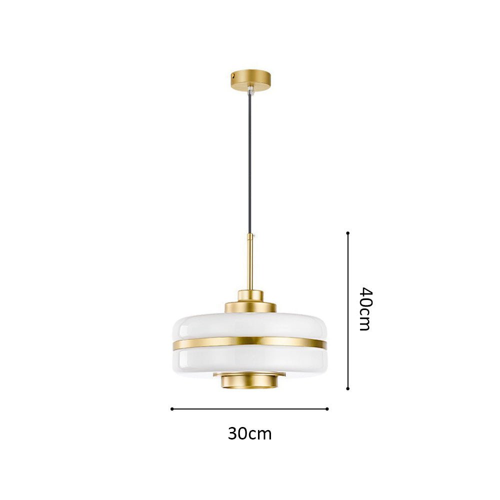 Scandinavian Glass Pendant Lamp for Dining & Living Spaces | Minimalist Luxury Hanging Light | Adjustable Cable 1.5m | LED Compatible