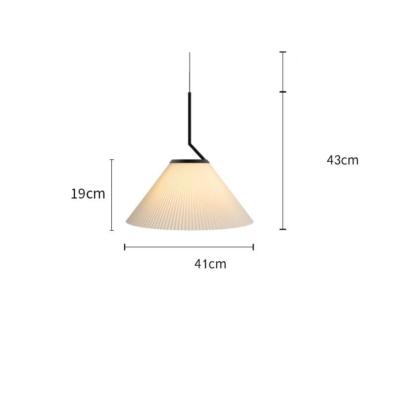 Nordic Pleated Cream Pendant Lamp