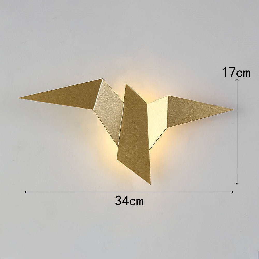 Creative Iron Bird Shape Wall Lamp