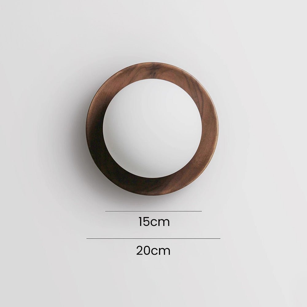 Natural Wood White Wall Lamp Minimalist Wall Light | Glass Shade | G9 Fixture | Modern Scandinavian Indoor Lighting
