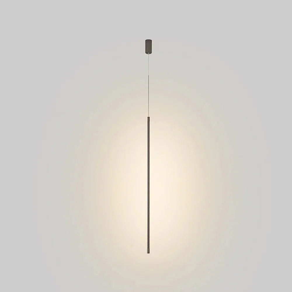 Minimalist Long LED Pendant Lamp Aluminum | Slim Linear Ceiling Light | Iron Frame | Modern LED Hanging Light | 110V-120V