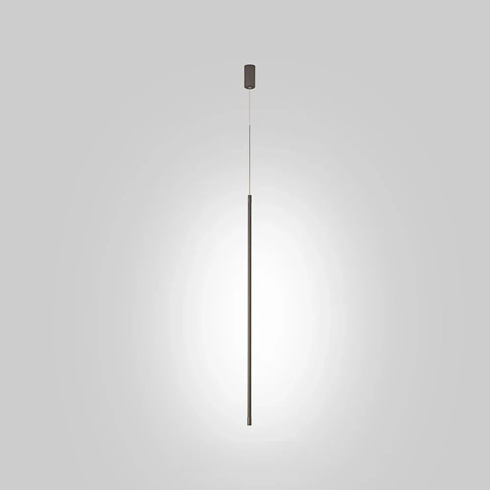 Minimalist Long LED Pendant Lamp Aluminum | Slim Linear Ceiling Light | Iron Frame | Modern LED Hanging Light | 110V-120V