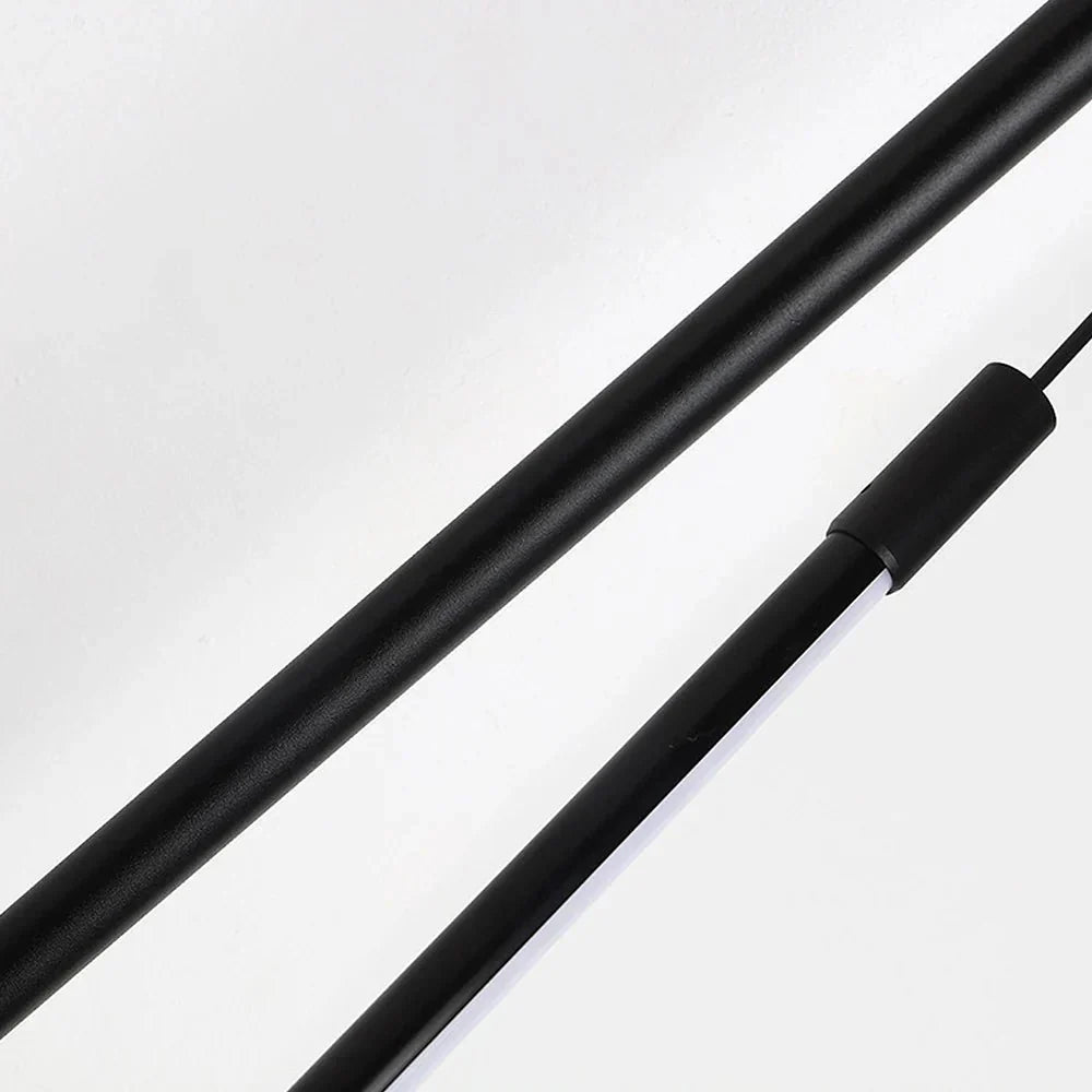 Minimalist Long LED Pendant Lamp Aluminum | Slim Linear Ceiling Light | Iron Frame | Modern LED Hanging Light | 110V-120V