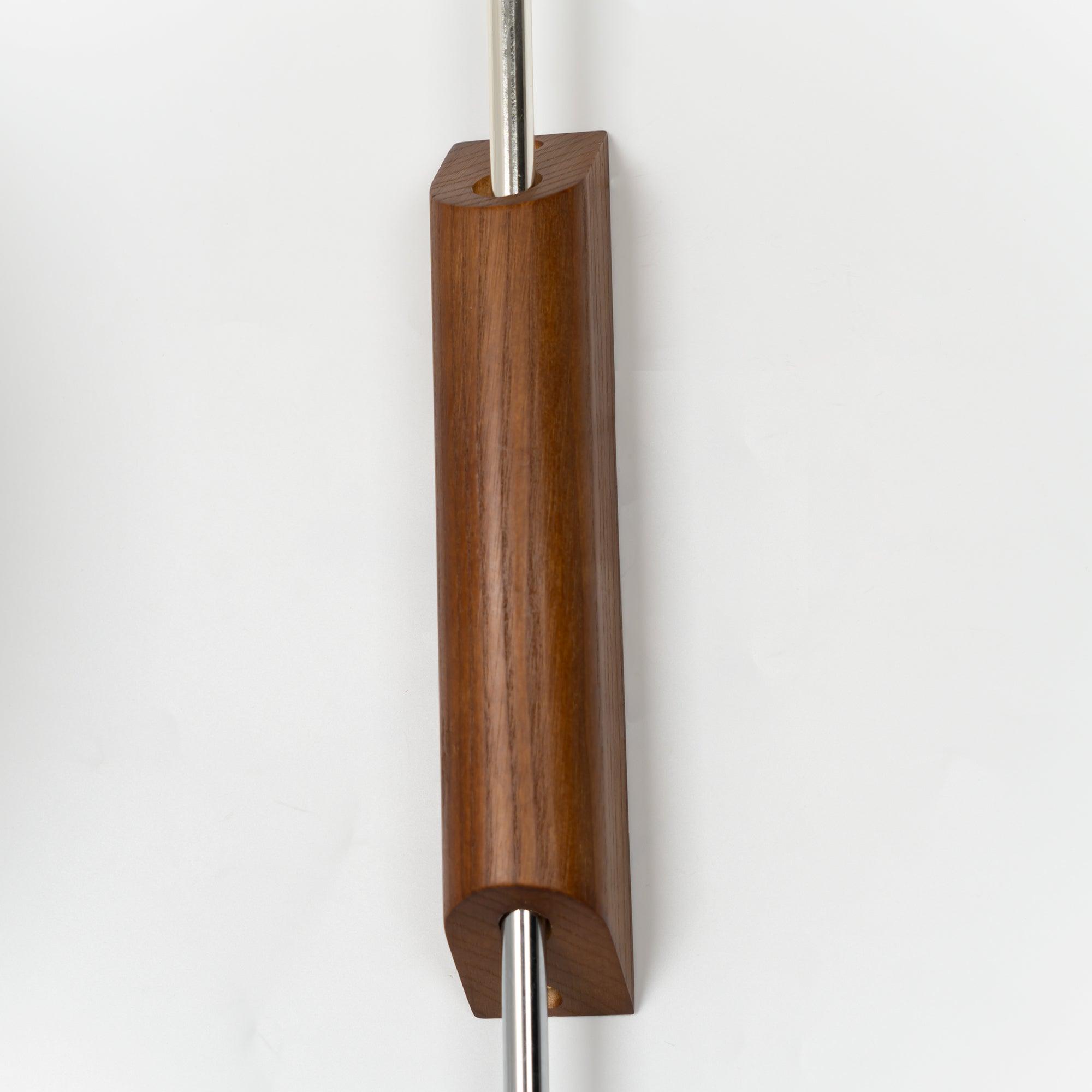 Nelson Wall Sconce | Mid-Century Modern Wall Light | Walnut & Metal Fixture | E26/E27 Ambient Indoor Lighting