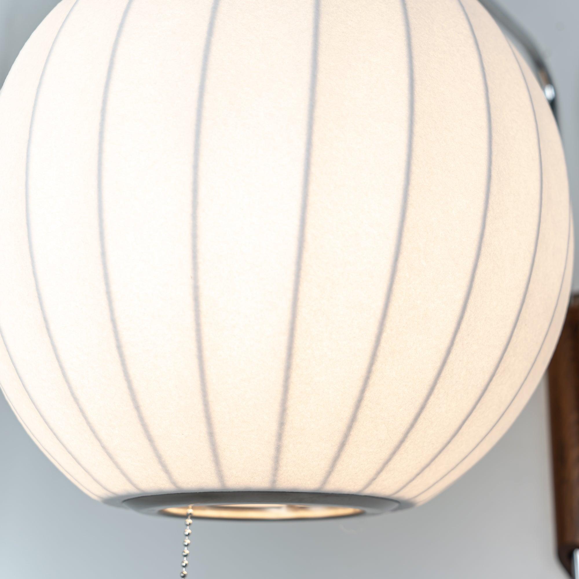 Nelson Wall Sconce | Mid-Century Modern Wall Light | Walnut & Metal Fixture | E26/E27 Ambient Indoor Lighting