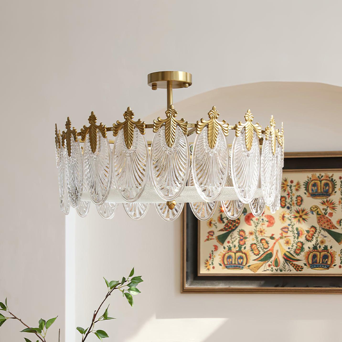 Decorative Glass Round Chandelier