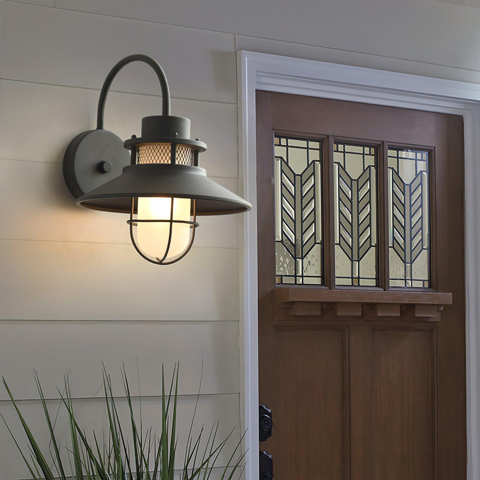 Felix Outdoor Wall Lamp Industrial Garden Light | Metal Glass Design | IP65 Waterproof | E26/E27 LED Edison Compatible