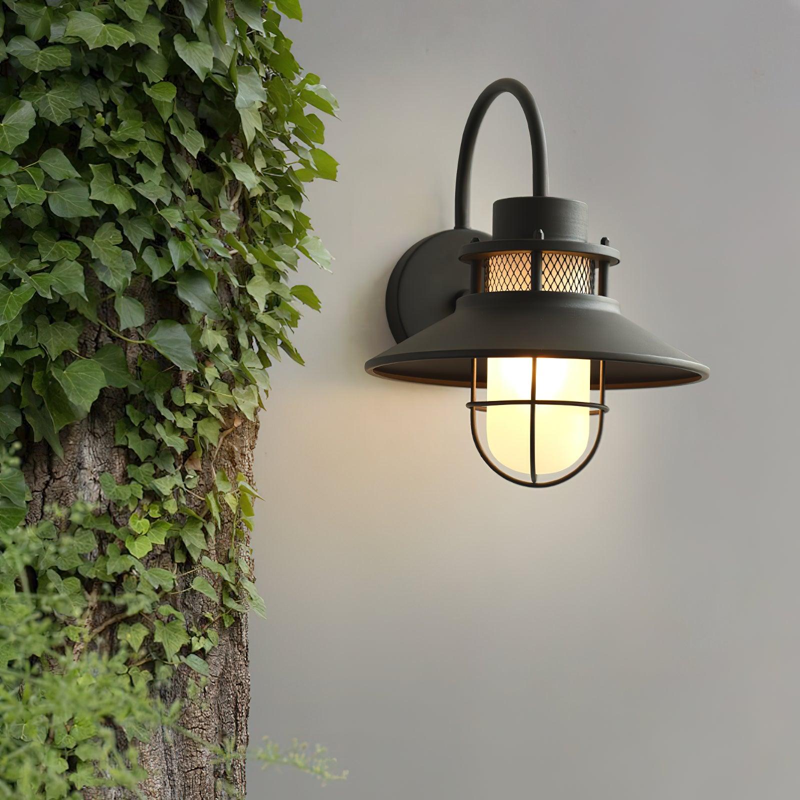 Felix Outdoor Wall Lamp Industrial Garden Light | Metal Glass Design | IP65 Waterproof | E26/E27 LED Edison Compatible
