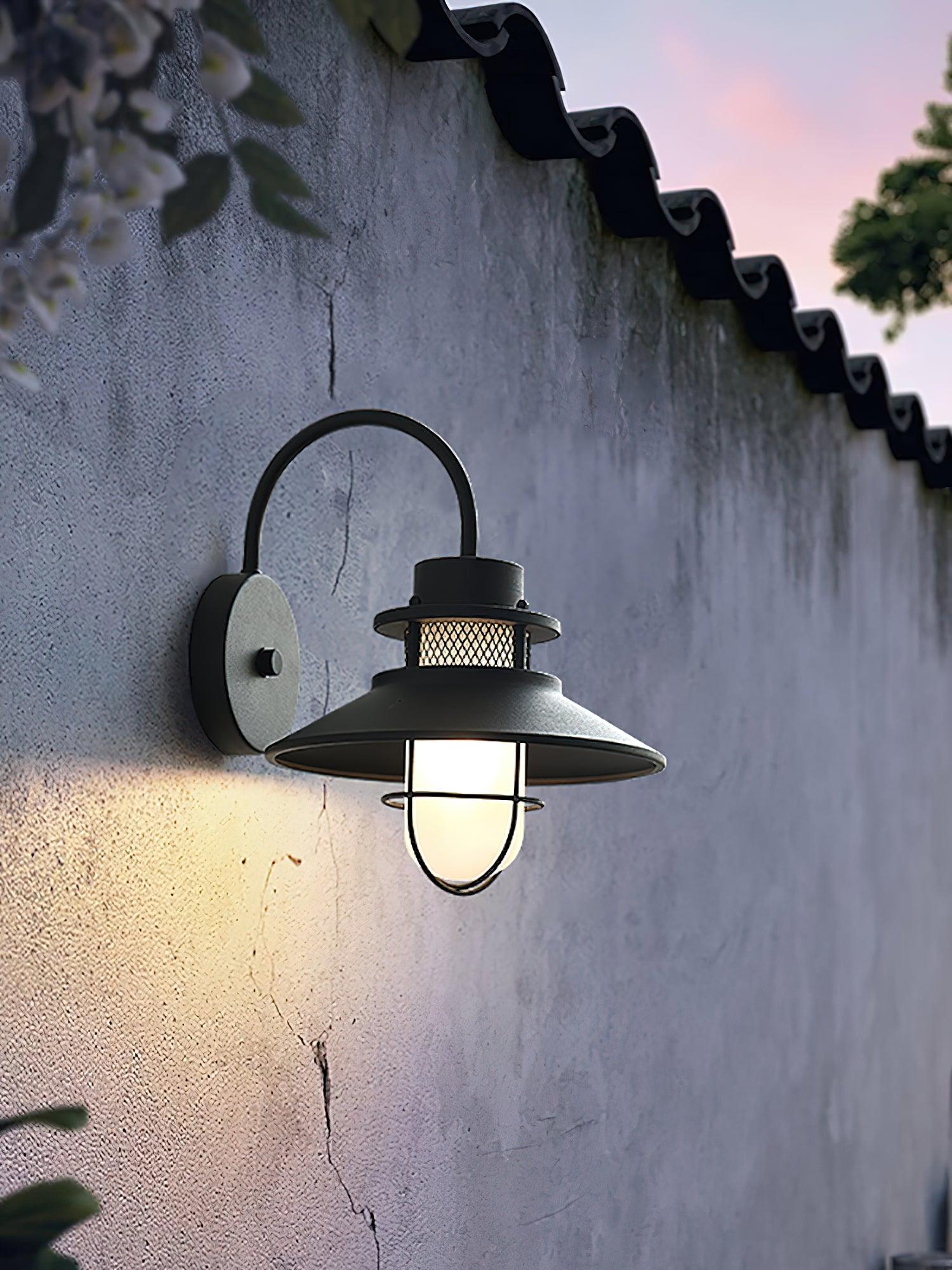 Felix Outdoor Wall Lamp Industrial Garden Light | Metal Glass Design | IP65 Waterproof | E26/E27 LED Edison Compatible