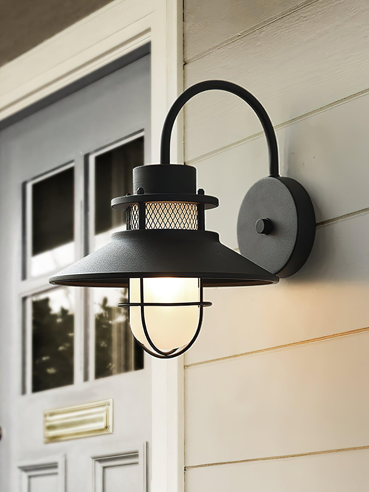 Felix Outdoor Wall Lamp Industrial Garden Light | Metal Glass Design | IP65 Waterproof | E26/E27 LED Edison Compatible