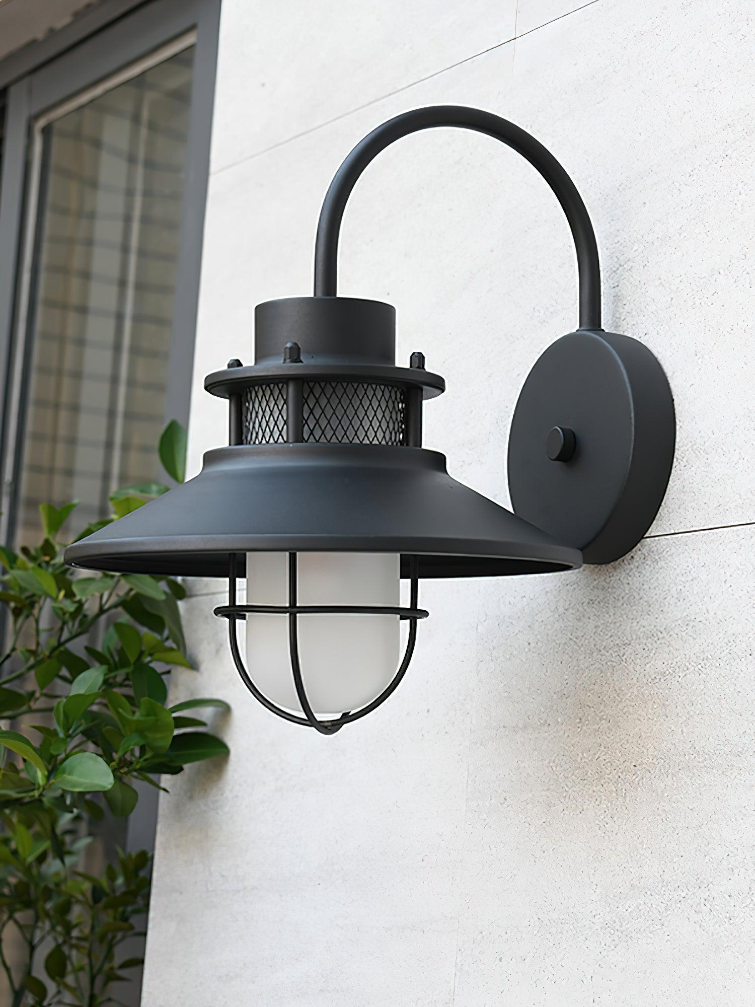 Felix Outdoor Wall Lamp Industrial Garden Light | Metal Glass Design | IP65 Waterproof | E26/E27 LED Edison Compatible
