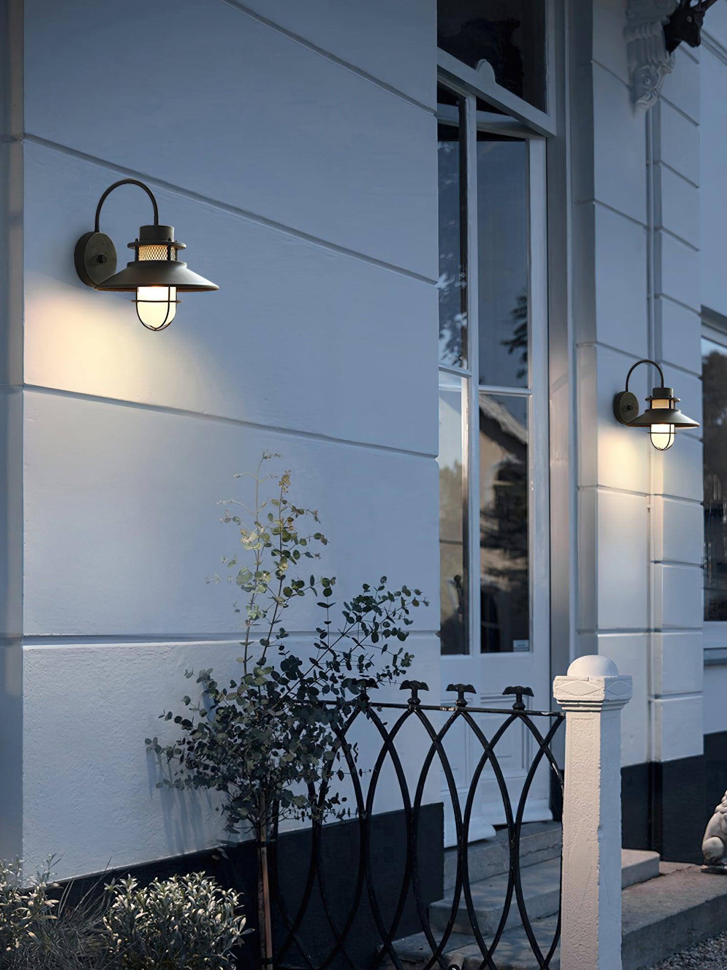 Felix Outdoor Wall Lamp Industrial Garden Light | Metal Glass Design | IP65 Waterproof | E26/E27 LED Edison Compatible