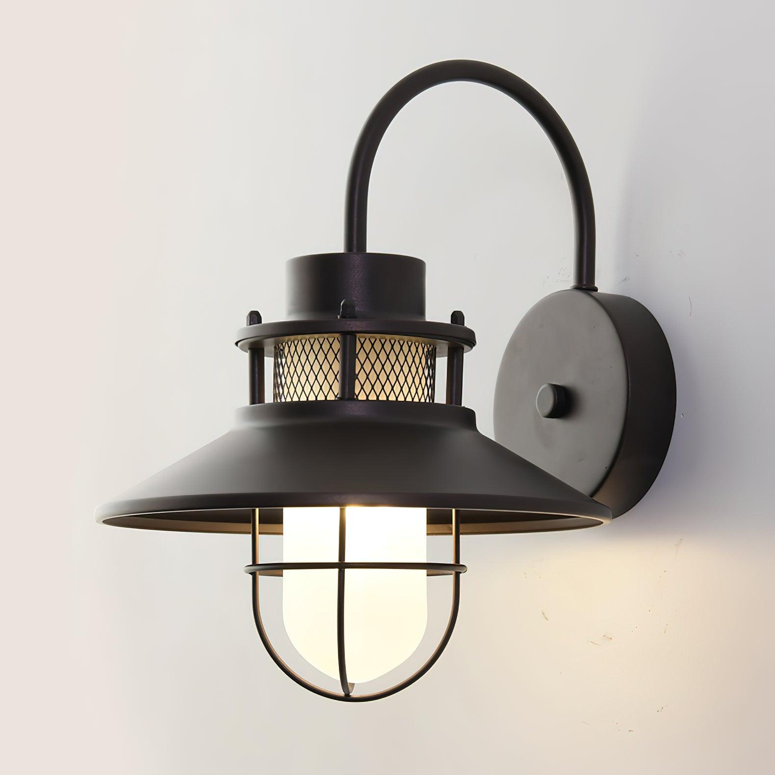 Felix Outdoor Wall Lamp Industrial Garden Light | Metal Glass Design | IP65 Waterproof | E26/E27 LED Edison Compatible