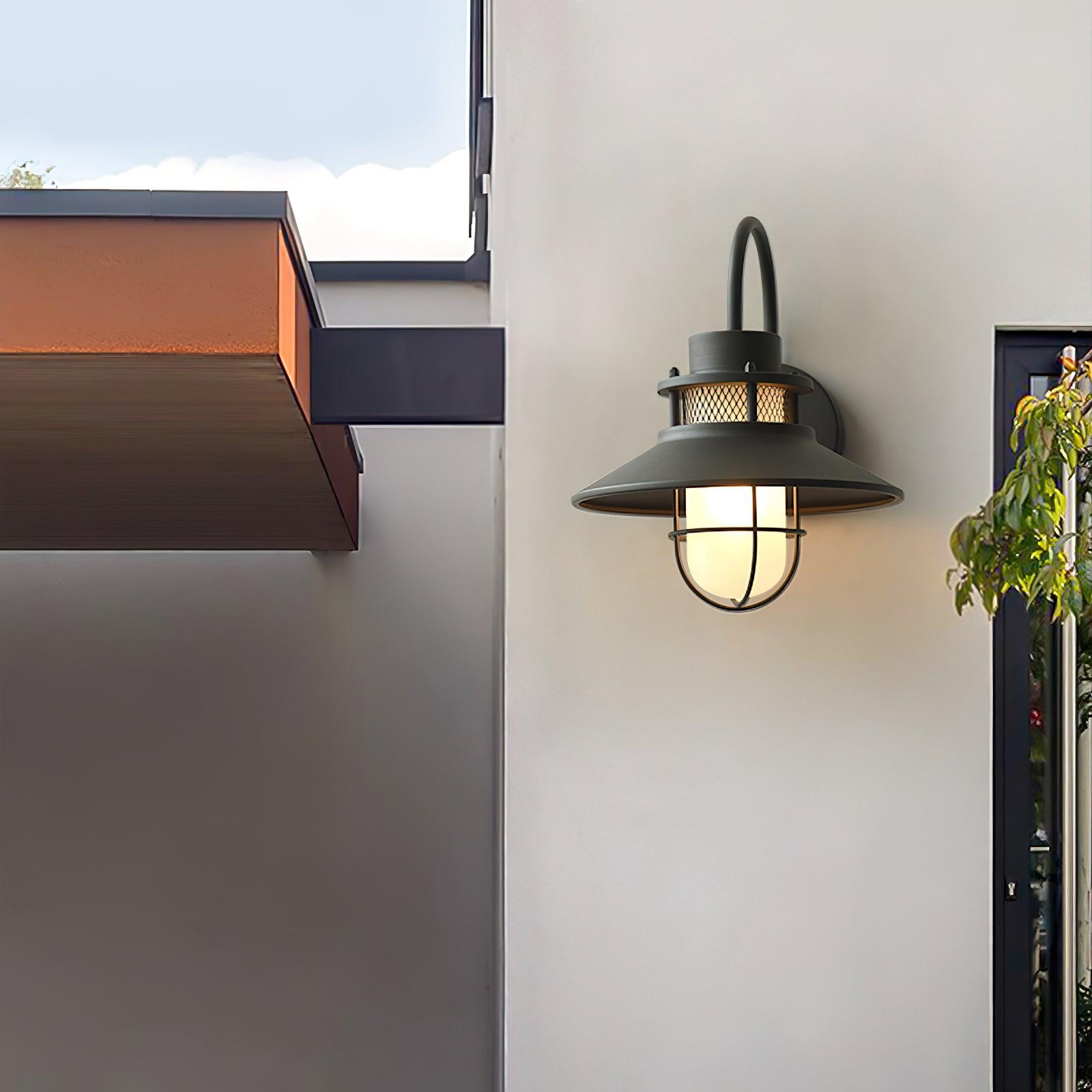 Felix Outdoor Wall Lamp Industrial Garden Light | Metal Glass Design | IP65 Waterproof | E26/E27 LED Edison Compatible