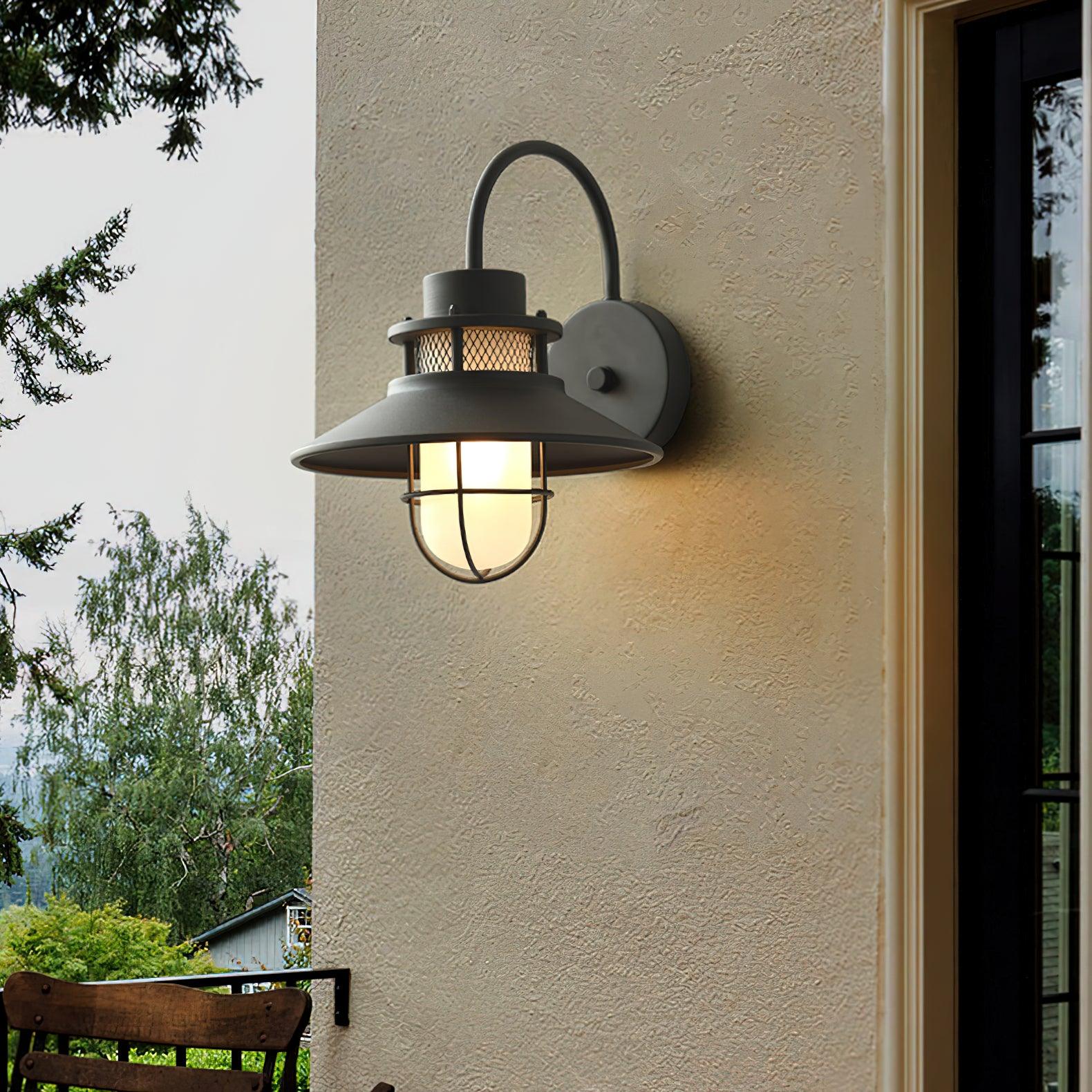 Felix Outdoor Wall Lamp Industrial Garden Light | Metal Glass Design | IP65 Waterproof | E26/E27 LED Edison Compatible