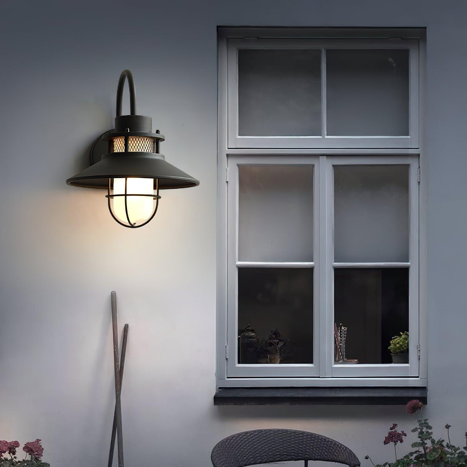 Felix Outdoor Wall Lamp Industrial Garden Light | Metal Glass Design | IP65 Waterproof | E26/E27 LED Edison Compatible