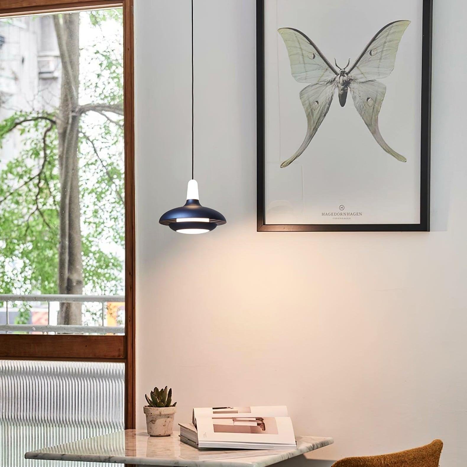 Fiji Pendant Lamp | Aluminum LED Pendant | Warm, Neutral & Cool Light | Modern Tropical Interior Lighting | 18x14cm