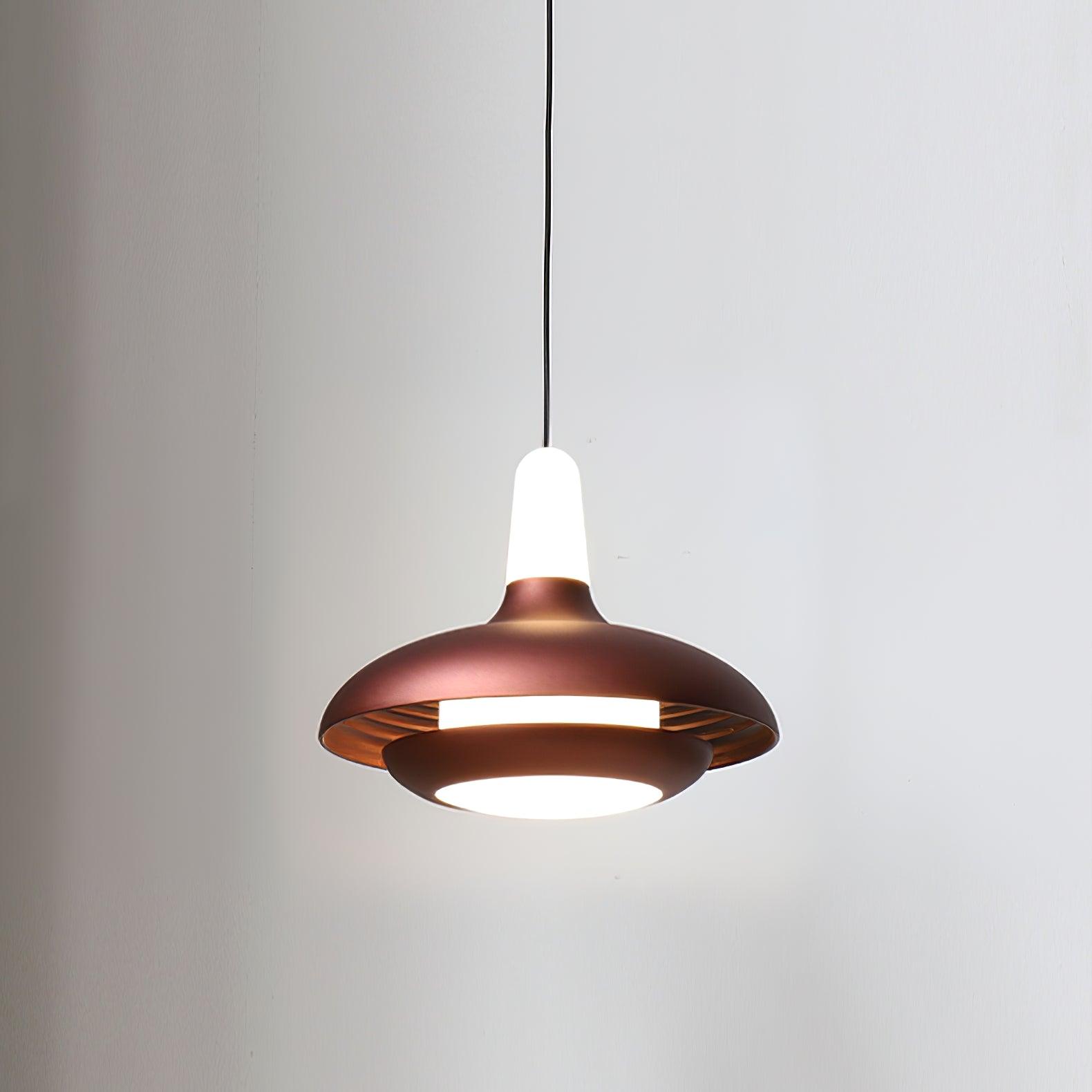 Fiji Pendant Lamp | Aluminum LED Pendant | Warm, Neutral & Cool Light | Modern Tropical Interior Lighting | 18x14cm