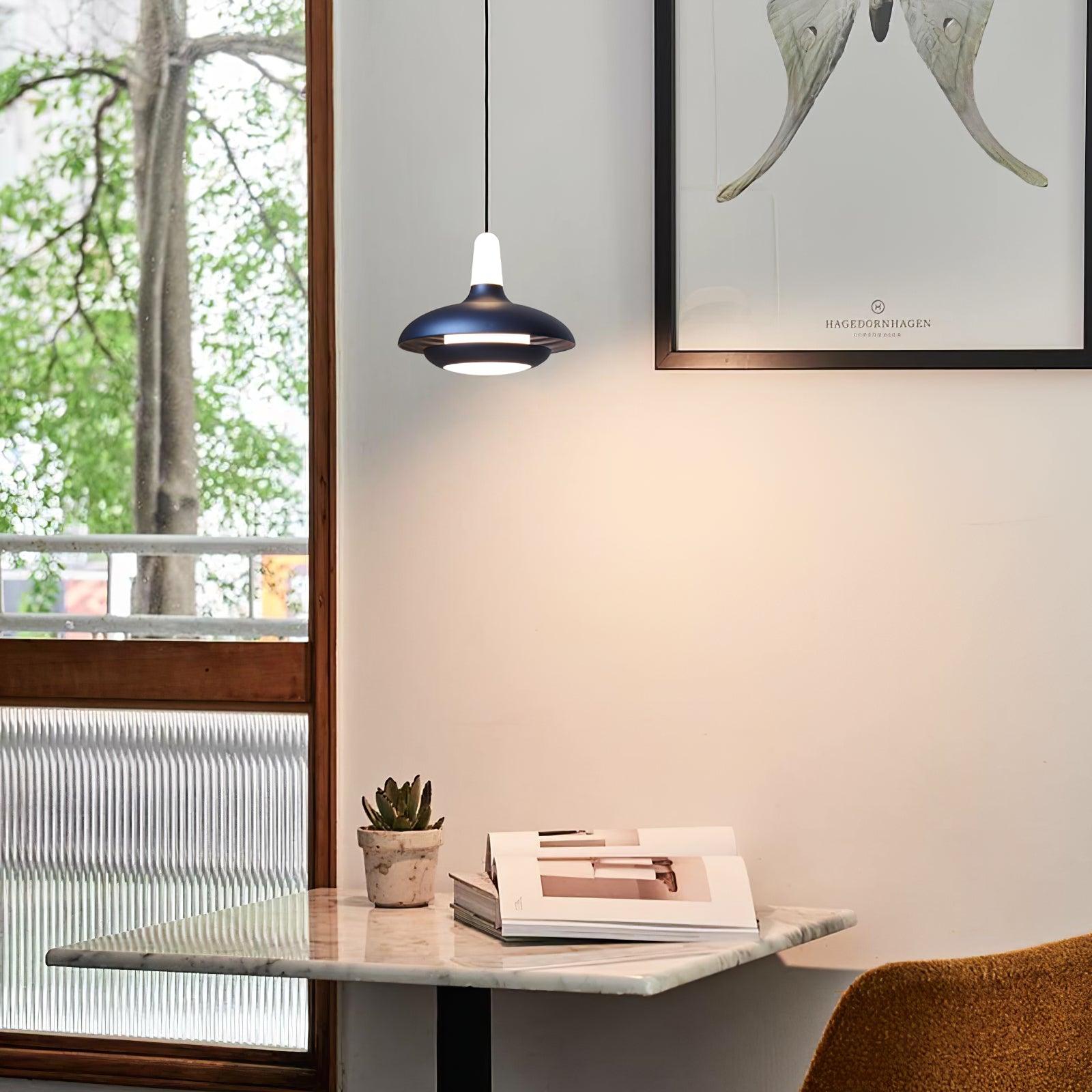 Fiji Pendant Lamp | Aluminum LED Pendant | Warm, Neutral & Cool Light | Modern Tropical Interior Lighting | 18x14cm