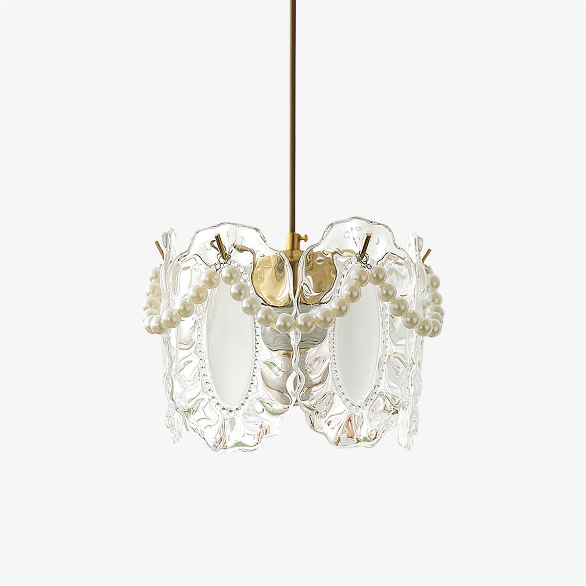 Flower Glass Pendant Lamp Vintage Floral Ceiling Light | Decorative Glass Shade | E26 E27 LED Compatible | Elegant Indoor Lighting