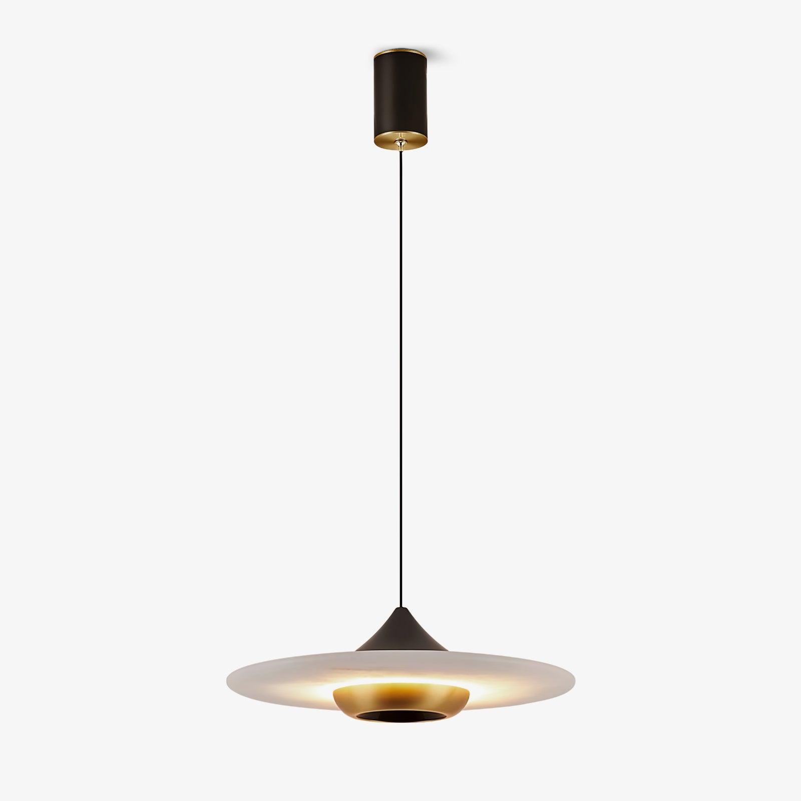 Marble Pendant Lamp Flying Saucer Design Modern LED Ceiling Light | Integrated LED | 3 Color Temperatures | Premium Indoor Lighting