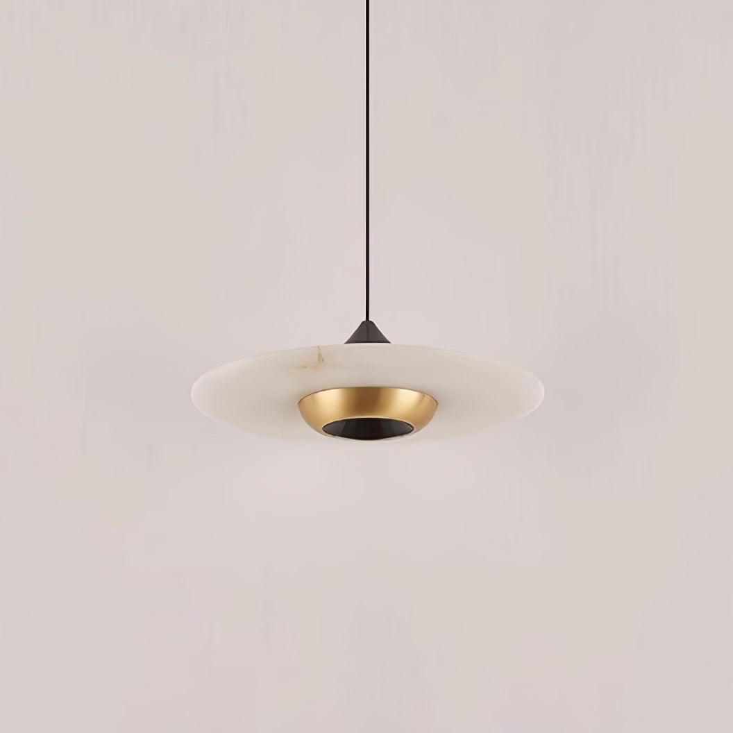 Marble Pendant Lamp Flying Saucer Design Modern LED Ceiling Light | Integrated LED | 3 Color Temperatures | Premium Indoor Lighting
