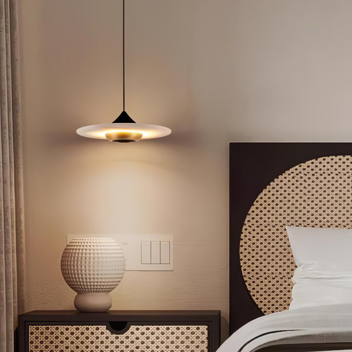 Marble Pendant Lamp Flying Saucer Design Modern LED Ceiling Light | Integrated LED | 3 Color Temperatures | Premium Indoor Lighting