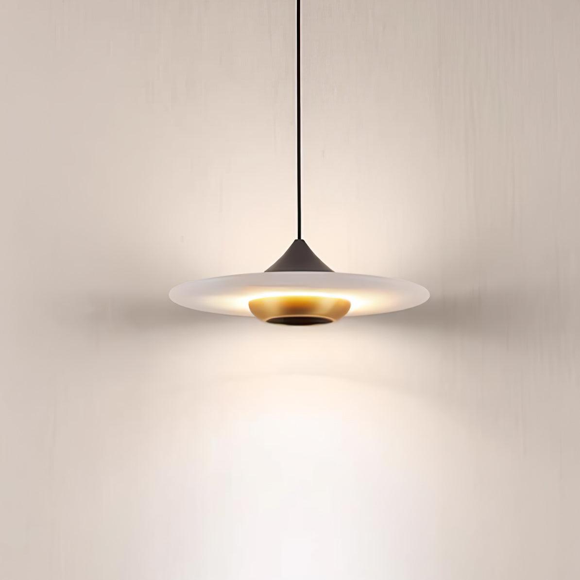 Marble Pendant Lamp Flying Saucer Design Modern LED Ceiling Light | Integrated LED | 3 Color Temperatures | Premium Indoor Lighting