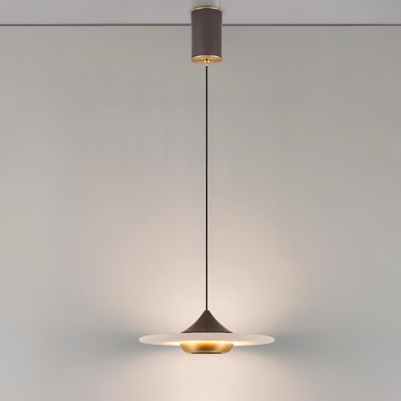 Marble Pendant Lamp Flying Saucer Design Modern LED Ceiling Light | Integrated LED | 3 Color Temperatures | Premium Indoor Lighting