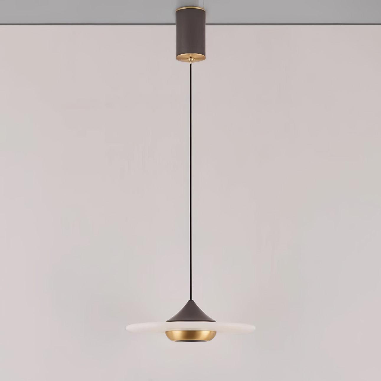 Marble Pendant Lamp Flying Saucer Design Modern LED Ceiling Light | Integrated LED | 3 Color Temperatures | Premium Indoor Lighting
