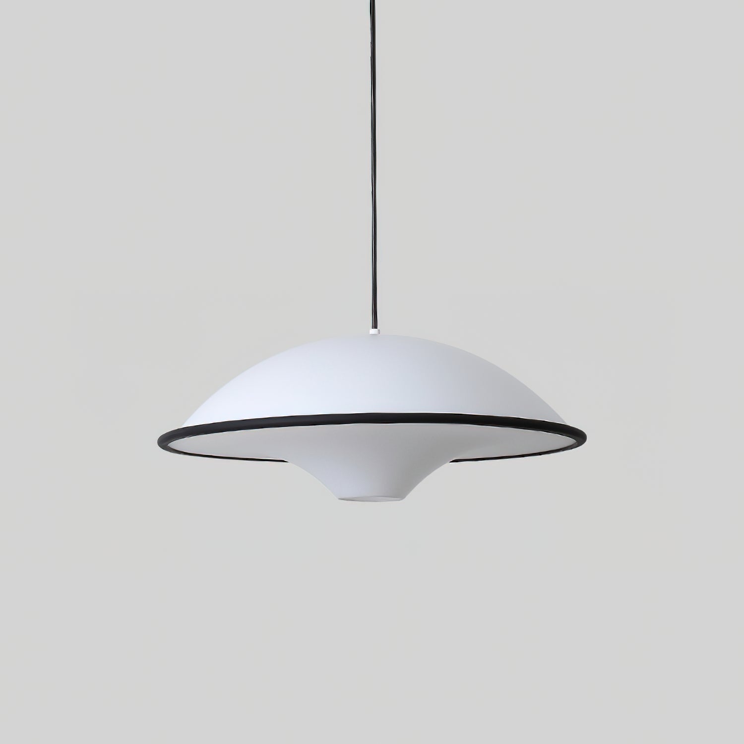 Modern UFO Pendant Lamp Minimalist Ceiling Light | Acrylic & Metal | E26 E27 LED Compatible | Adjustable Hanging Light