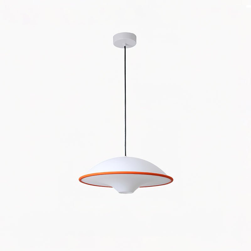 Modern UFO Pendant Lamp Minimalist Ceiling Light | Acrylic & Metal | E26 E27 LED Compatible | Adjustable Hanging Light
