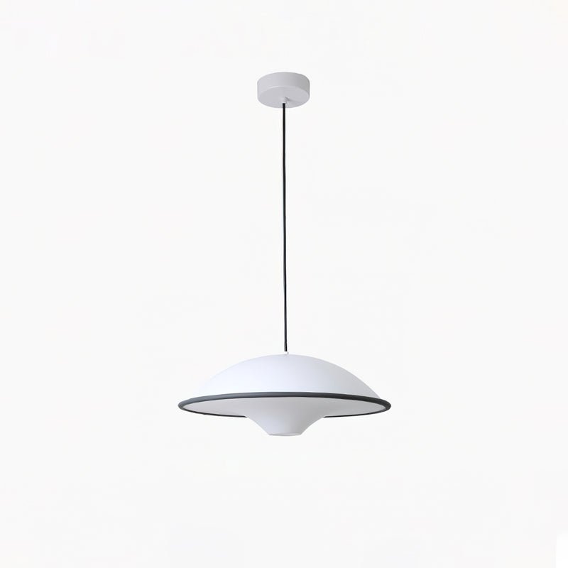 Modern UFO Pendant Lamp Minimalist Ceiling Light | Acrylic & Metal | E26 E27 LED Compatible | Adjustable Hanging Light