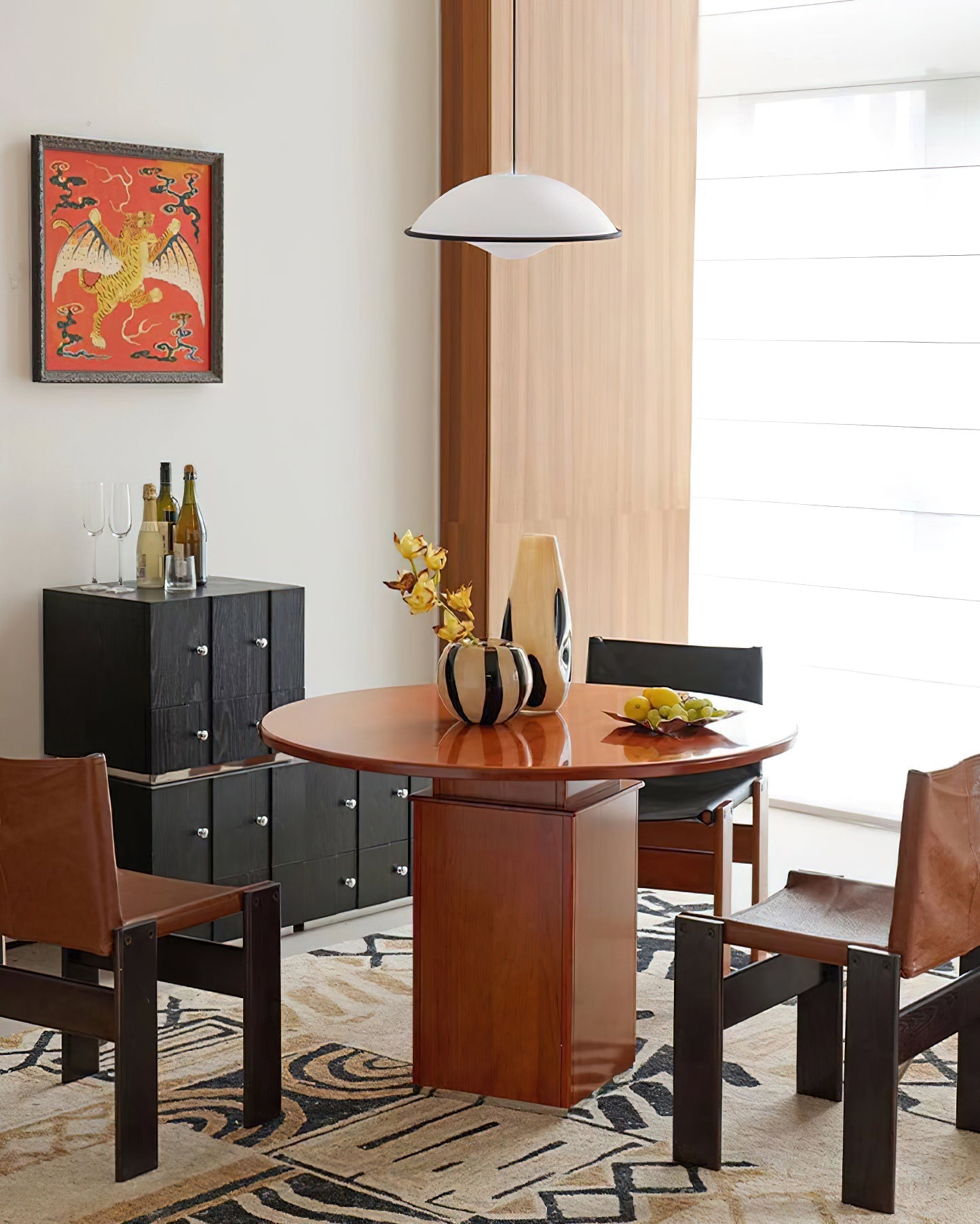 Modern UFO Pendant Lamp Minimalist Ceiling Light | Acrylic & Metal | E26 E27 LED Compatible | Adjustable Hanging Light