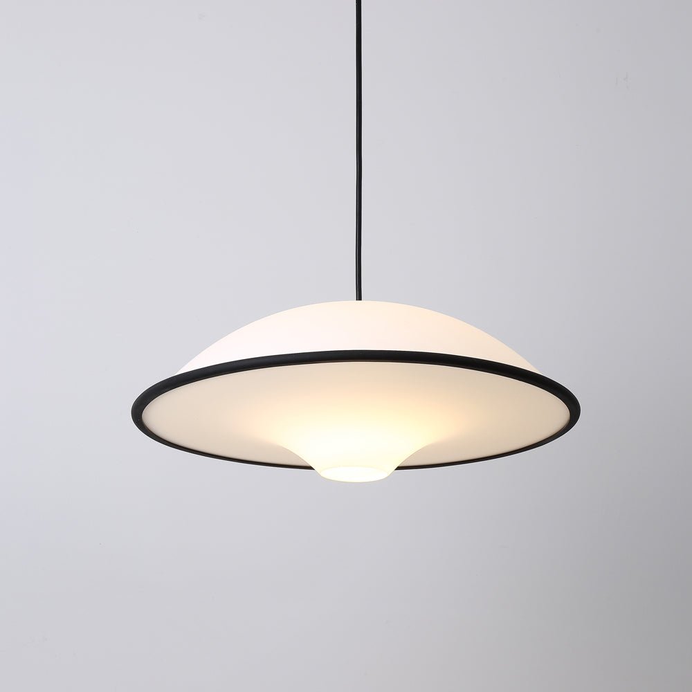 Modern UFO Pendant Lamp Minimalist Ceiling Light | Acrylic & Metal | E26 E27 LED Compatible | Adjustable Hanging Light