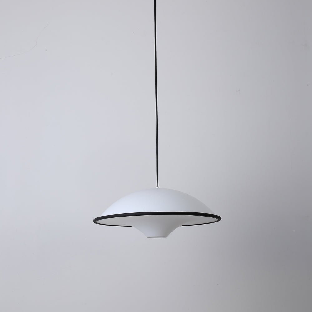 Modern UFO Pendant Lamp Minimalist Ceiling Light | Acrylic & Metal | E26 E27 LED Compatible | Adjustable Hanging Light