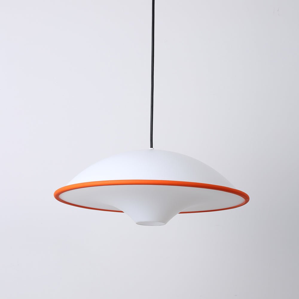 Modern UFO Pendant Lamp Minimalist Ceiling Light | Acrylic & Metal | E26 E27 LED Compatible | Adjustable Hanging Light
