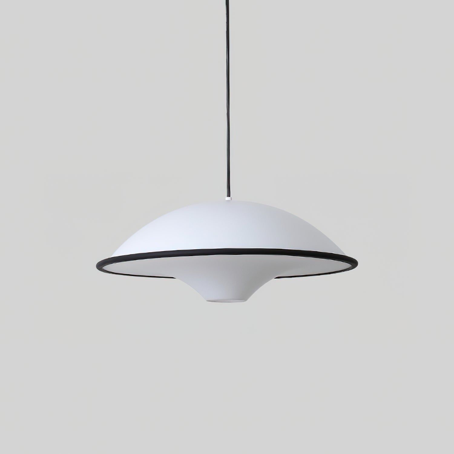 Modern UFO Pendant Lamp Minimalist Ceiling Light | Acrylic & Metal | E26 E27 LED Compatible | Adjustable Hanging Light