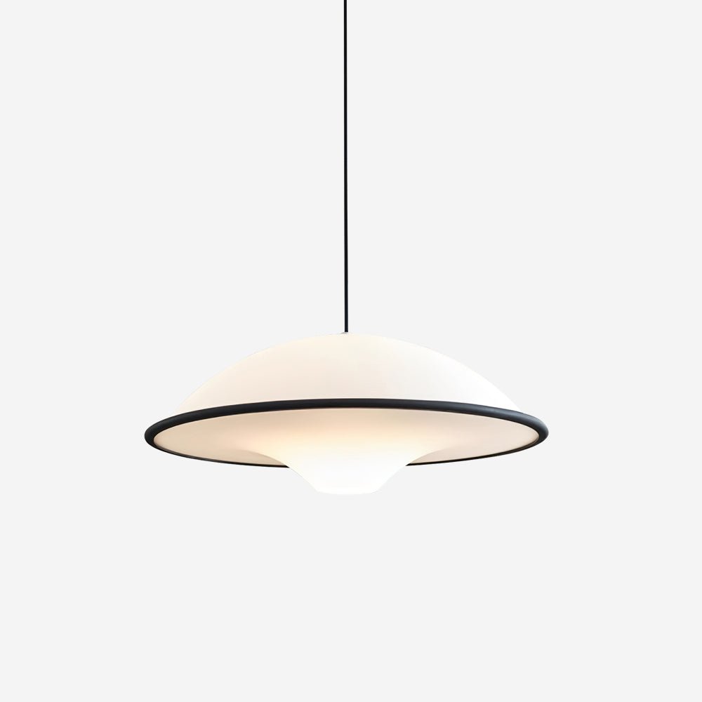 Modern UFO Pendant Lamp Minimalist Ceiling Light | Acrylic & Metal | E26 E27 LED Compatible | Adjustable Hanging Light