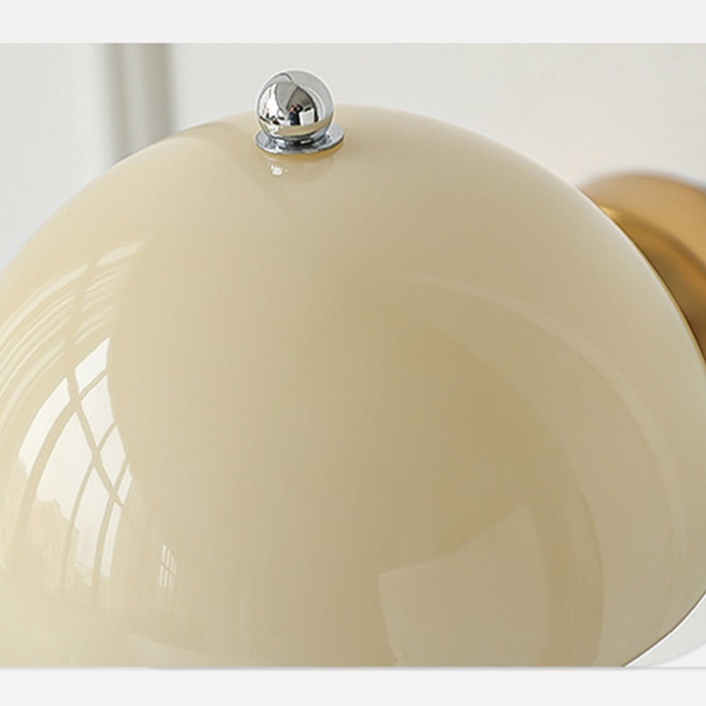 Cream Mushroom Wall Lamp Modern Scandinavian Wall Light | Glass Design | G9 Fixture | Warm Ambient Indoor Lighting