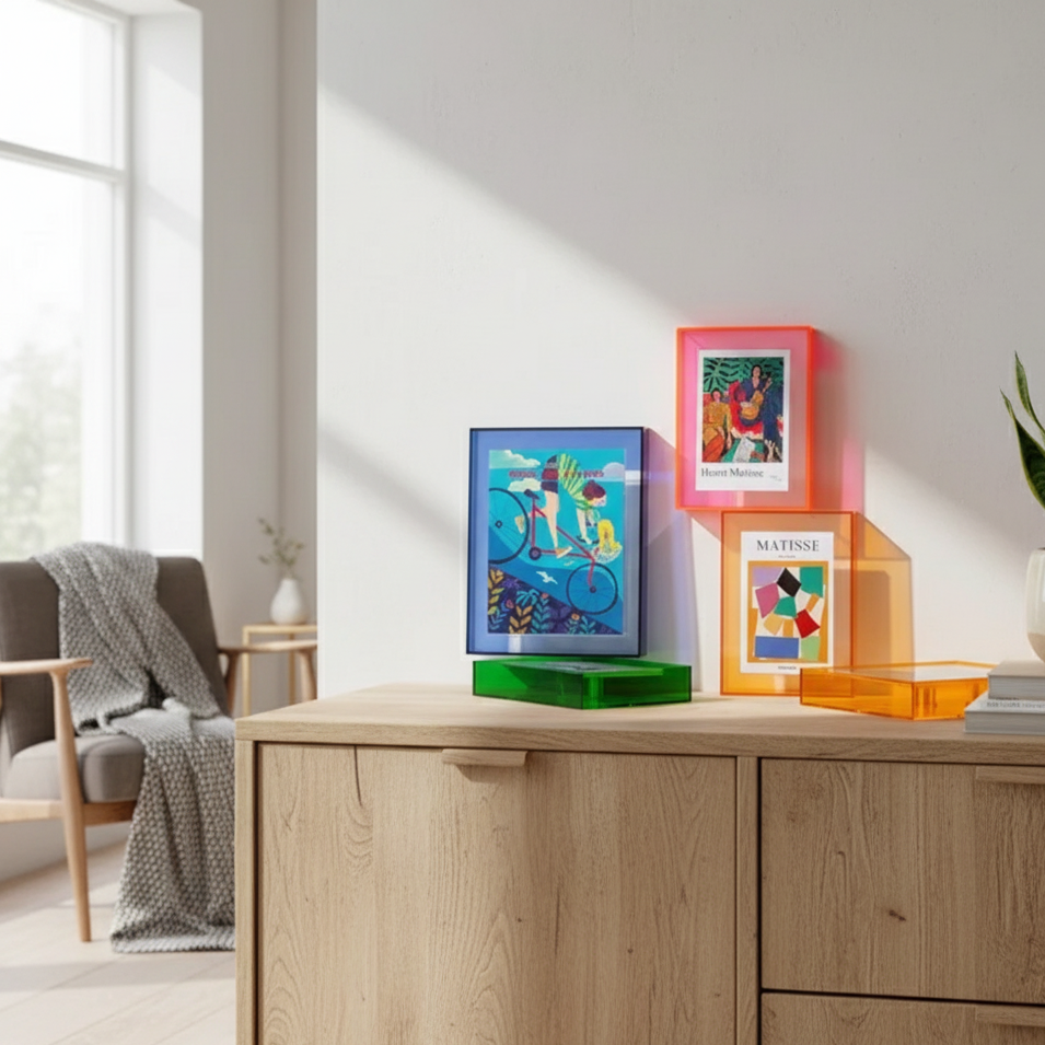 KlaraFrame Mini | Transparent Acrylic Photo Frame with Stand