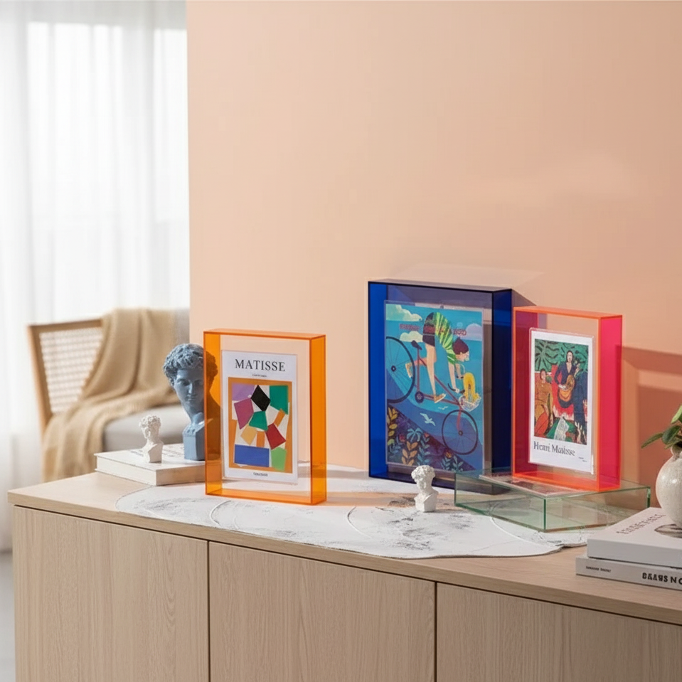 KlaraFrame Mini | Transparent Acrylic Photo Frame with Stand