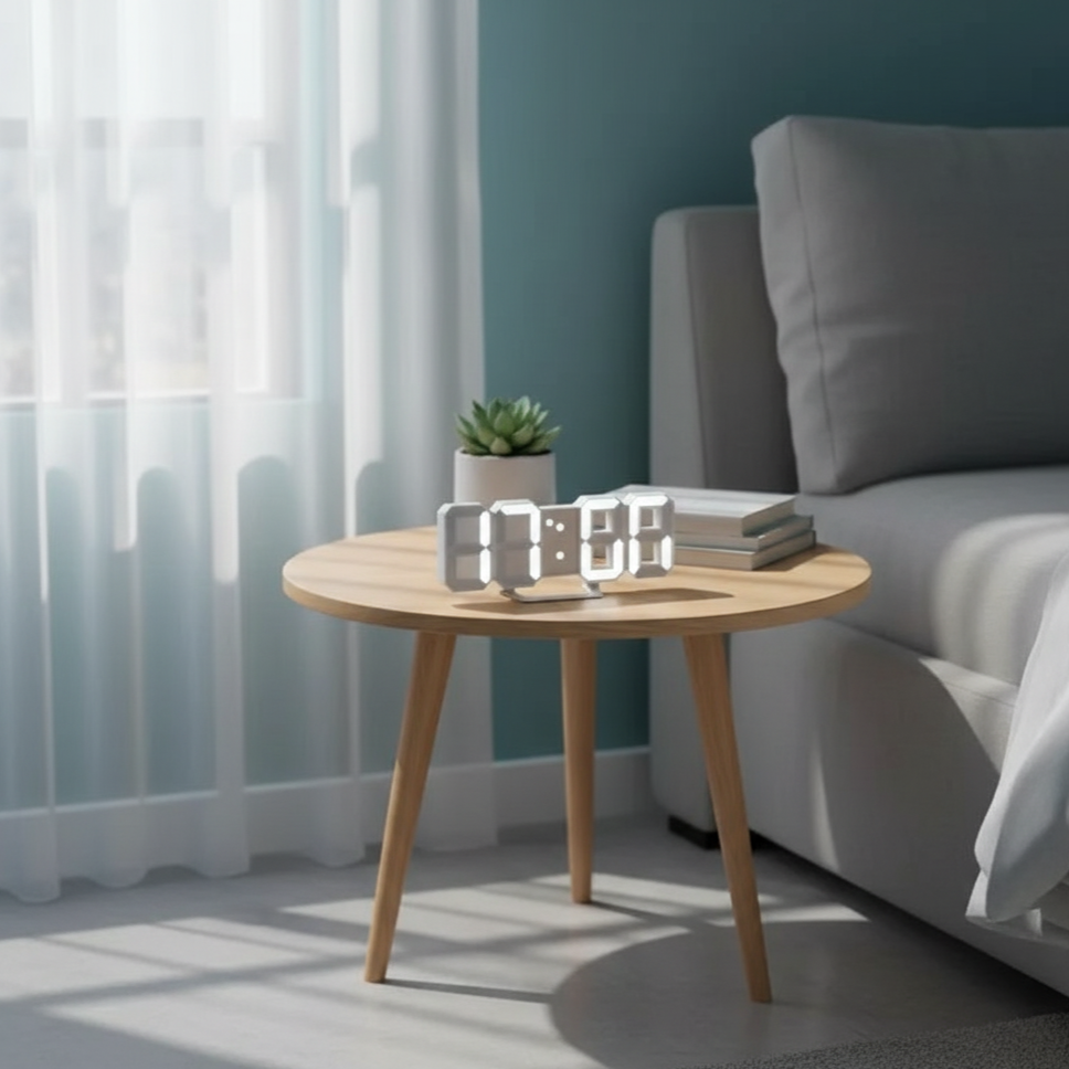 Digitix | Modern 3D LED Clock for Wall & Desk