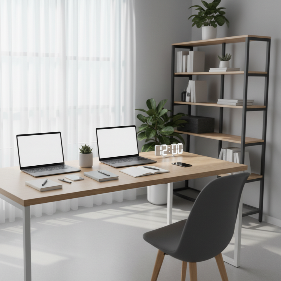 Digitix | Modern 3D LED Clock for Wall & Desk