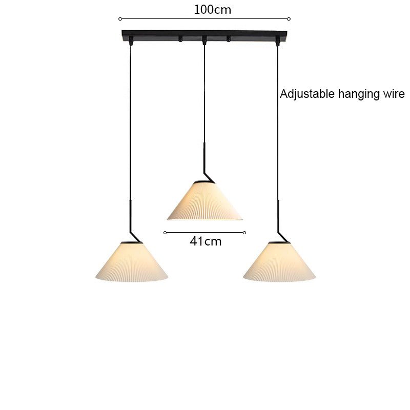 Nordic Pleated Cream Pendant Lamp
