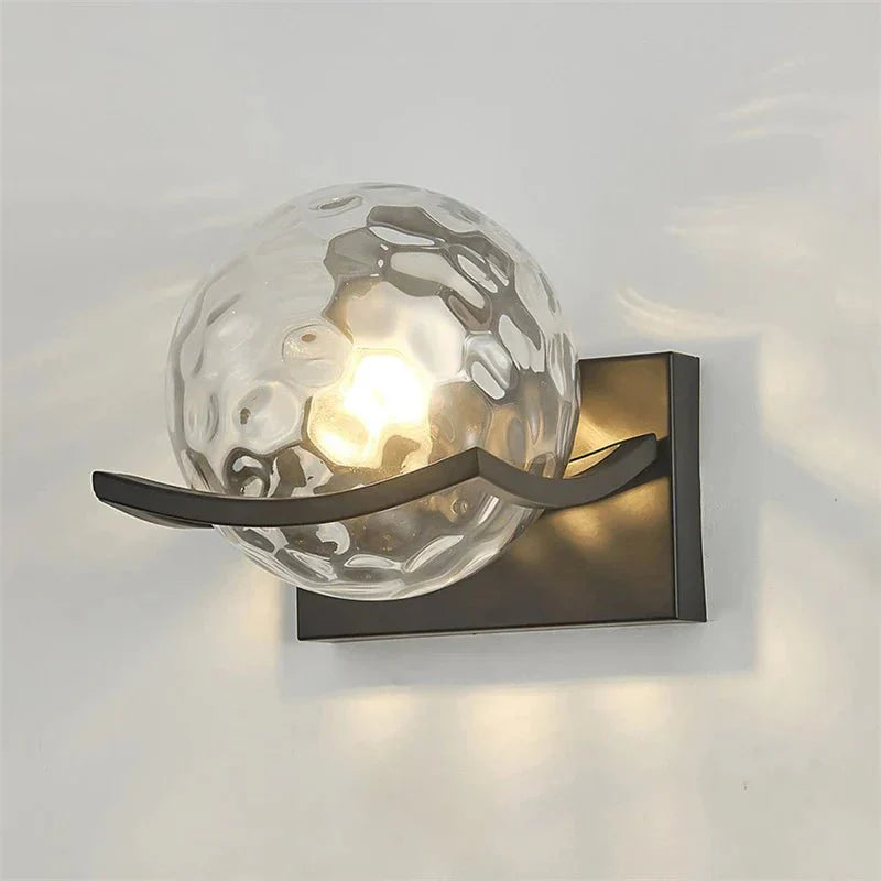 Modern Glass LED Wall Lamp for Indoor Use | Elegant Ambient Wall Sconce | 15cm Compact Design | Energy Efficient Lighting