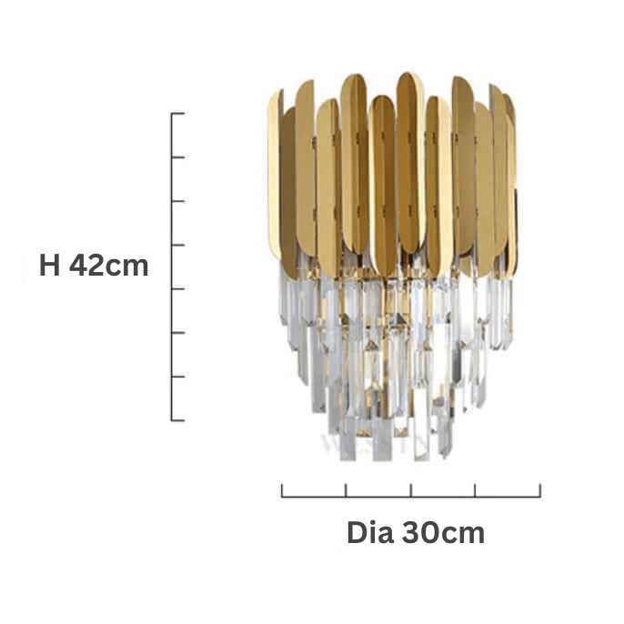 Mini chandelier wall lamp