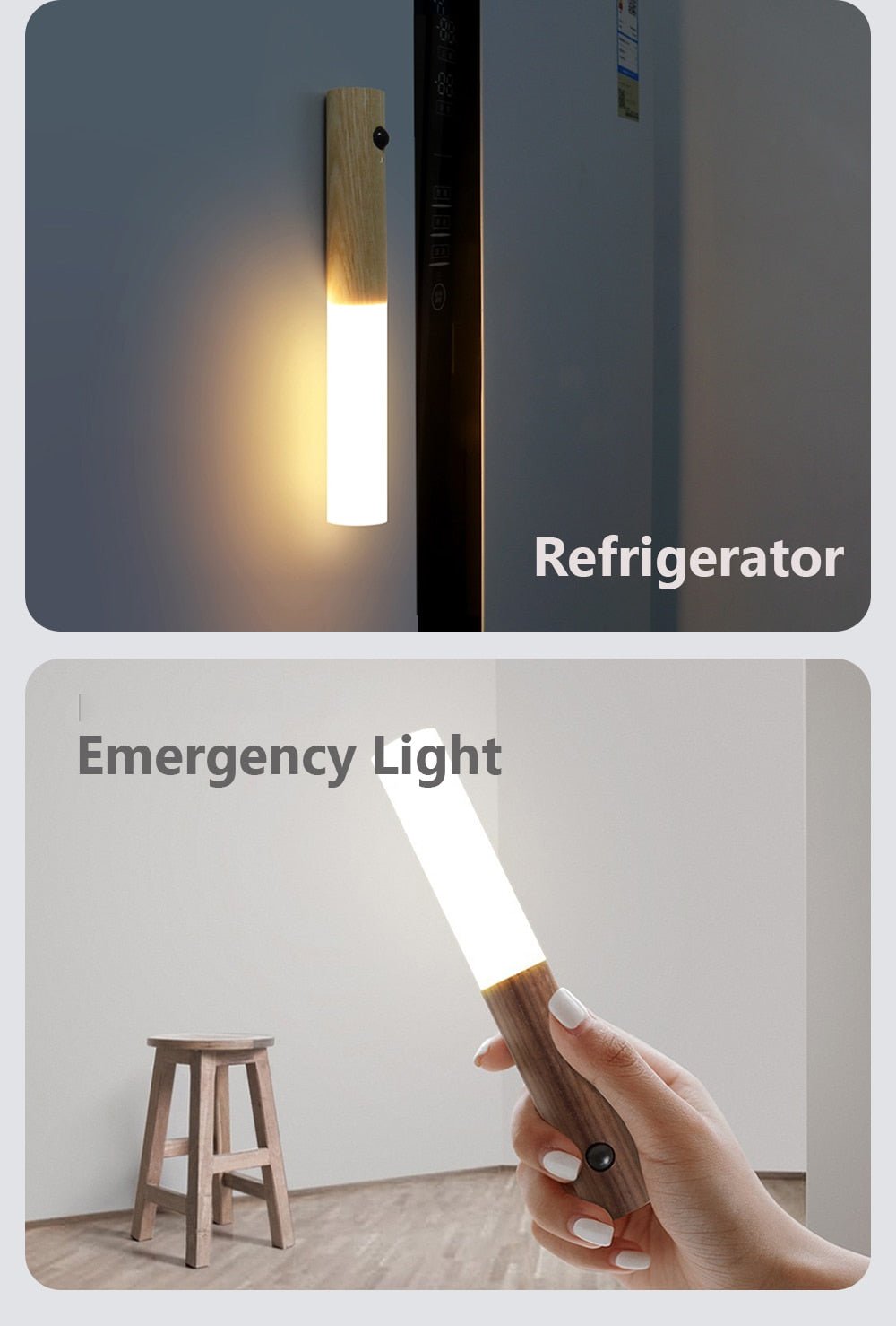 MagnetTourch LED Motion Sensor Night Light Rechargeable | USB Magnetic Wall Light | Warm White Auto On/Off | Hallway Bedroom Stair Lighting